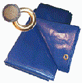 Abdeckplanen, blau